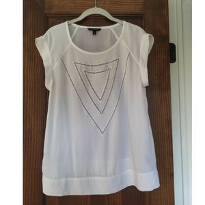 Banana Republic White Blouse